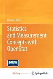 Tapa de Statistics and Measurement Concepts with OpenStat