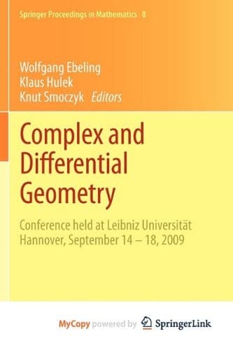 Tapa de Complex and Differential Geometry