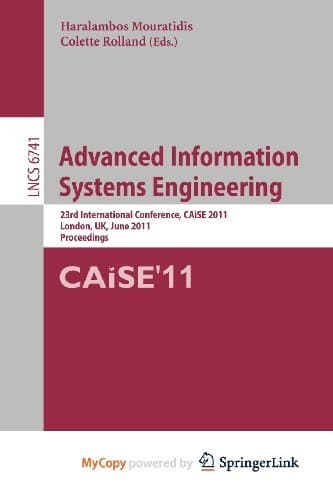 Tapa de Advanced Information Systems Engineering