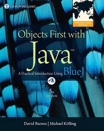 Tapa de Objects First with Java