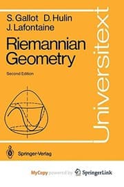 Tapa de Riemannian Geometry