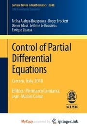 Tapa de Control of Partial Differential Equations : Cetraro, Italy 2010, Editors