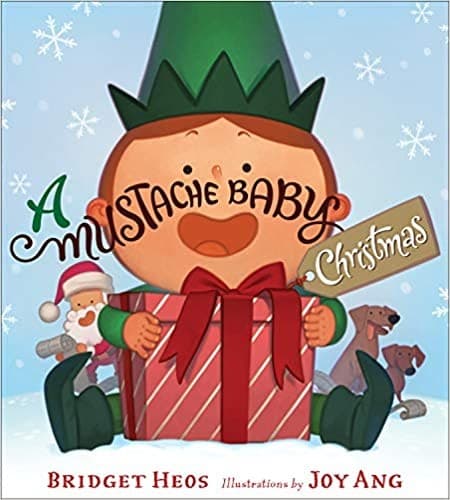 Tapa de Mustache Baby Christmas