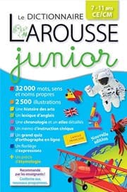 Tapa de Larousse dictionnaire Junior 7/11 ans