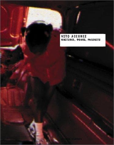 Tapa de Vito Acconci