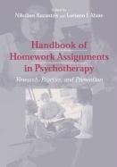 Tapa de Handbook of Homework Assignments in Psychotherapy