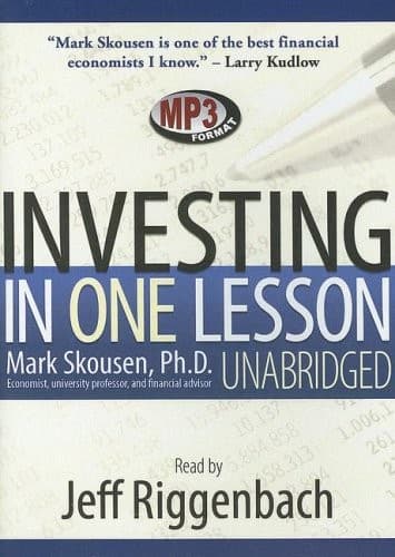 Tapa de Investing in One Lesson