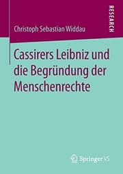 Tapa de Cassirers Leibniz und die Begründung der Menschenrechte
