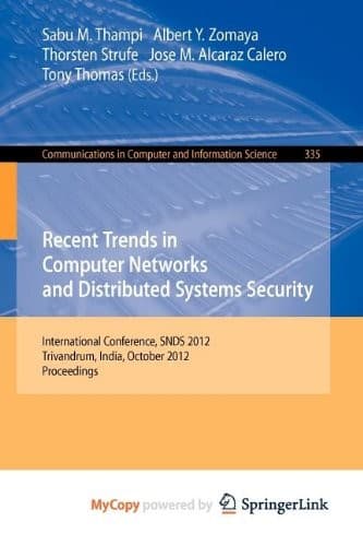 Tapa de Recent Trends in Computer Networks and Distributed Systems Security