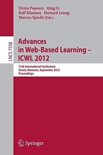 Tapa de Advances in Web-based Learning - ICWL 2012
