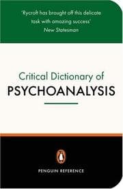 Tapa de Dictionary of Psychoanalysis, A Critical