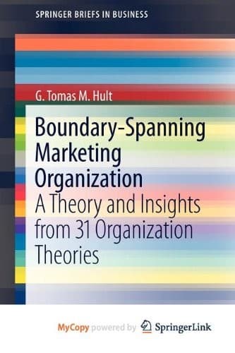 Tapa de Boundary-Spanning Marketing Organization