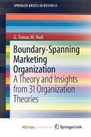 Tapa de Boundary-spanning marketing organization