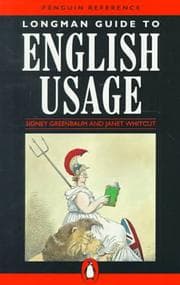 Tapa de Longman guide to English usage