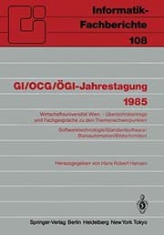 Tapa de GI/OCG/ÖGI-Jahrestagung 1985