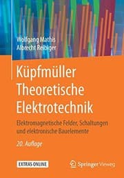 Tapa de Küpfmüller Theoretische Elektrotechnik