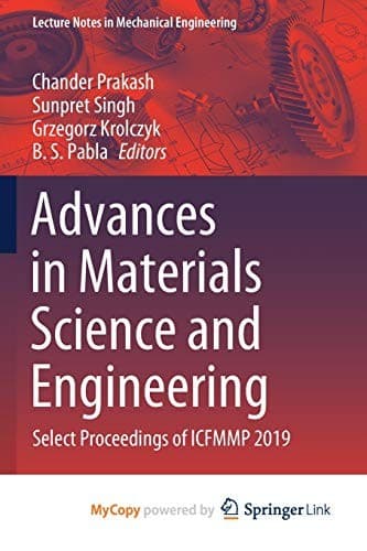 Tapa de Advances in Materials Science and Engineering