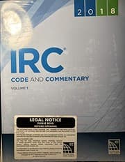 Tapa de 2018 IRC® Code and Commentary, Volume 1