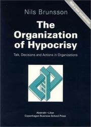 Tapa de The Organization of Hypocrisy