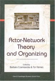 Tapa de Actor-network theory and organizing