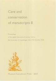 Tapa de Care and conservation of manuscripts 7