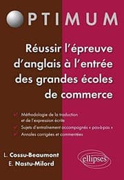 Tapa de Réussir l'épreuve d'Anglais à l'entrée des écoles de commerce
