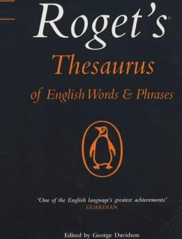Tapa de Roget's thesaurus