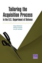 Tapa de Tailoring the Acquisition Process in the U.S. Department of Defense