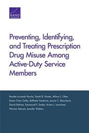 Tapa de Preventing, Identifying, and Treating Prescription Drug Misuse Among Active-Duty Service Members