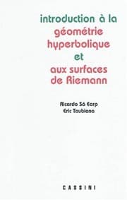 Tapa de INTRODUCTION A LA GEOMETRIE HYPERBOLIQUE ET AUX SURFACES DE RIEMANN