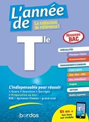 Tapa de L'Année de Tle Spécialités Physique-Chimie + Maths