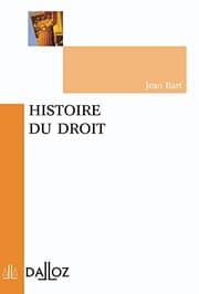 Tapa de Histoire du droit