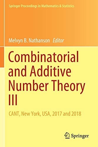 Tapa de Combinatorial and Additive Number Theory III
