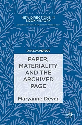 Tapa de Paper, Materiality and the Archived Page