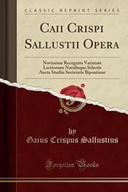 Tapa de Caii Crispi Sallustii Opera