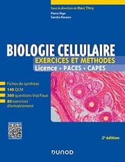 Tapa de Biologie cellulaire - Exercices et méthodes - 2e éd. - Fiches de cours et 500 QCM et exercices d'ent