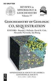 Tapa de Geochemistry of Geologic CO2 Sequestration