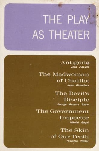 Tapa de The play as theater