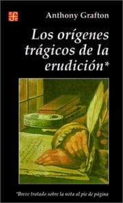 Tapa de Origenes Tragicos De LA Erudicion