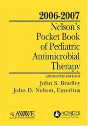 Tapa de Nelson's Pocket Book of Pediatric Antimicrobial Therapy, 2006-2007 Latest Edition!