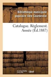 Tapa de Catalogue. Règlement. Année RalitaS)