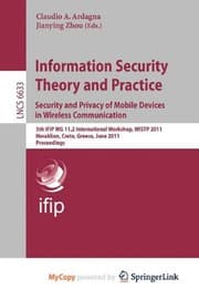Tapa de Information Security Theory and Practice : Security and Privacy of Mobile Devices in Wireless Communication