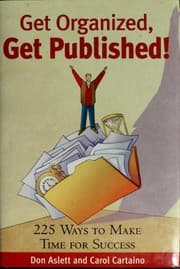 Tapa de Get organized, get published!