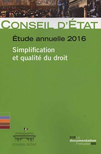 Tapa de Simplification et qualité du droit