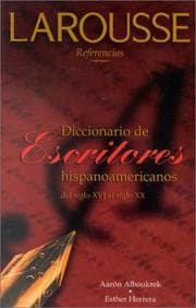 Tapa de Diccionario de Escritores Hispanoamericanos del Siglio XVI Al Siglio XX