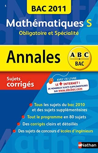 Tapa de ANNALES BAC 2011 MATHS S OBLI+