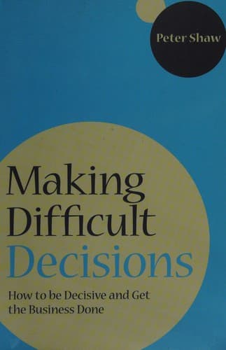 Tapa de Making difficult decisions