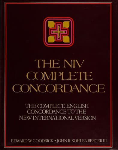 Tapa de The NIV complete concordance