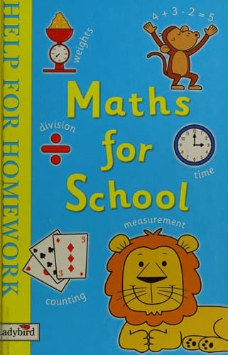 Tapa de Maths for school