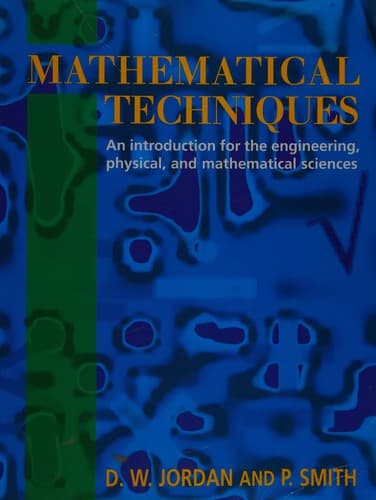Tapa de Mathematical techniques